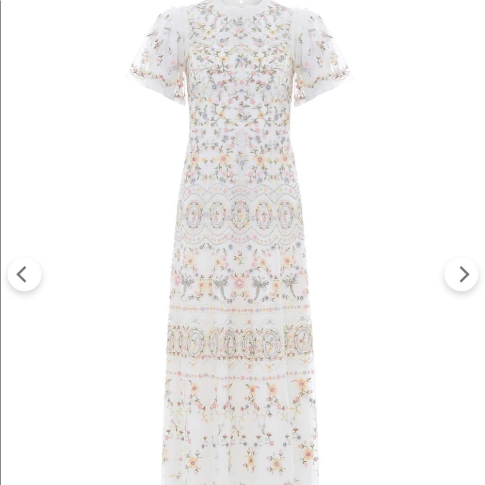 Needle and Thread Sweet Petal Short Sleeve Gown
